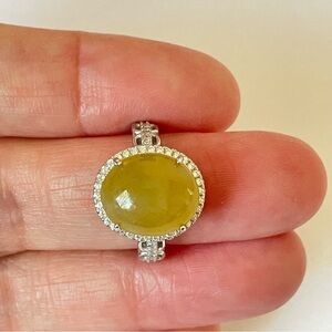 Certified Natural Burmese Jadeite Ring